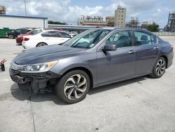 Salvage cars for sale at New Orleans, LA auction: 2017 Honda Accord EX