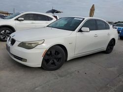 Salvage cars for sale at Grand Prairie, TX auction: 2008 BMW 528 I