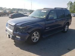 Ford salvage cars for sale: 2007 Ford Explorer XLT