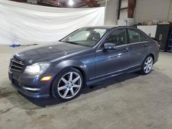 Salvage cars for sale at North Billerica, MA auction: 2014 Mercedes-Benz C 300 4matic