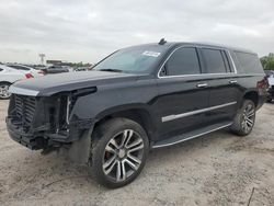 Salvage cars for sale at Houston, TX auction: 2018 Cadillac Escalade ESV Luxury