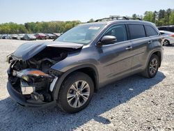 Salvage cars for sale from Copart Ellenwood, GA: 2015 Toyota Highlander XLE