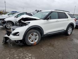 Salvage cars for sale at Woodhaven, MI auction: 2021 Ford Explorer XLT