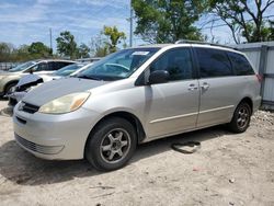 Salvage cars for sale from Copart Riverview, FL: 2005 Toyota Sienna CE