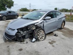 Salvage cars for sale at Orlando, FL auction: 2015 Hyundai Elantra SE