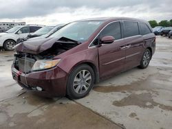 Salvage cars for sale at Grand Prairie, TX auction: 2015 Honda Odyssey Touring