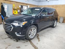 Salvage cars for sale at Kincheloe, MI auction: 2018 Chevrolet Traverse High Country
