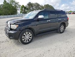 Salvage cars for sale from Copart Loganville, GA: 2015 Toyota Sequoia Limited