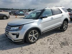 Salvage cars for sale at Houston, TX auction: 2018 Ford Explorer Limited