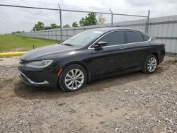 Salvage cars for sale at Houston, TX auction: 2015 Chrysler 200 C