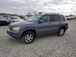 Salvage cars for sale from Copart Walton, KY: 2002 Toyota Highlander Limited