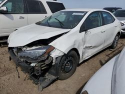 Toyota Corolla l salvage cars for sale: 2019 Toyota Corolla L