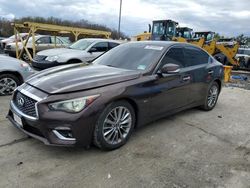 Salvage cars for sale at Windsor, NJ auction: 2018 Infiniti Q50 Luxe