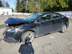 Salvage cars for sale from Copart Arlington, WA: 2018 Chevrolet Cruze LT