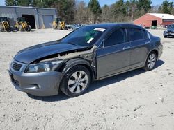 Salvage cars for sale at Mendon, MA auction: 2008 Honda Accord EX