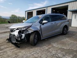 Salvage cars for sale at Chambersburg, PA auction: 2022 Toyota Sienna LE