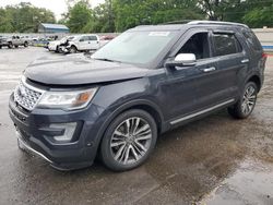 Ford Vehiculos salvage en venta: 2017 Ford Explorer Platinum