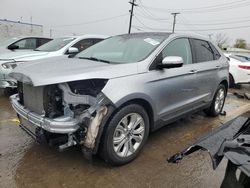 Salvage cars for sale at Chicago Heights, IL auction: 2020 Ford Edge Titanium