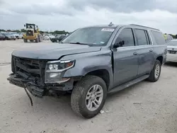 Salvage cars for sale at San Antonio, TX auction: 2018 Chevrolet Suburban C1500 LT