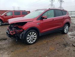 Salvage cars for sale from Copart Elgin, IL: 2018 Ford Escape Titanium