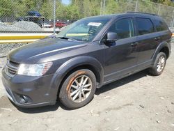 Salvage cars for sale at Waldorf, MD auction: 2015 Dodge Journey SXT