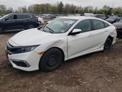 Salvage cars for sale at Chalfont, PA auction: 2019 Honda Civic LX