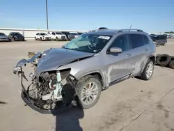 Salvage cars for sale from Copart Wilmer, TX: 2019 Jeep Cherokee Latitude Plus