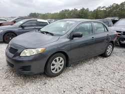 Salvage cars for sale from Copart Houston, TX: 2009 Toyota Corolla Base