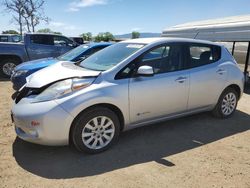Salvage cars for sale from Copart San Martin, CA: 2013 Nissan Leaf S