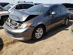 Honda Civic LX salvage cars for sale: 2012 Honda Civic LX