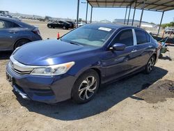 Honda salvage cars for sale: 2017 Honda Accord LX