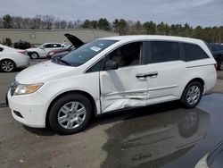 Salvage cars for sale at Exeter, RI auction: 2011 Honda Odyssey LX