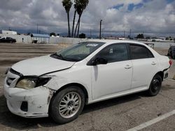 Salvage cars for sale from Copart Van Nuys, CA: 2011 Toyota Corolla Base