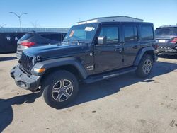 Salvage cars for sale at Assonet, MA auction: 2021 Jeep Wrangler Unlimited Sport
