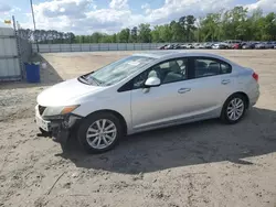 Salvage cars for sale from Copart Lumberton, NC: 2012 Honda Civic EXL
