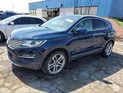 Salvage cars for sale from Copart Woodhaven, MI: 2018 Lincoln MKC Reserve