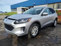 Salvage cars for sale from Copart Woodhaven, MI: 2020 Ford Escape SE