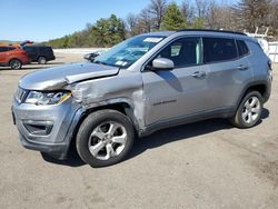 Salvage cars for sale from Copart Brookhaven, NY: 2018 Jeep Compass Latitude