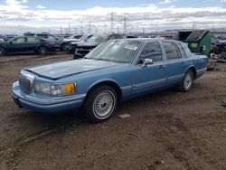 Salvage cars for sale at Elgin, IL auction: 1993 Lincoln Town Car Executive