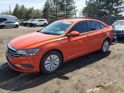 Salvage cars for sale at Denver, CO auction: 2019 Volkswagen Jetta S