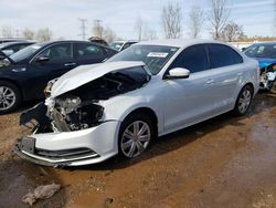 Salvage cars for sale at Elgin, IL auction: 2017 Volkswagen Jetta S