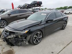 Salvage cars for sale from Copart Grand Prairie, TX: 2022 Honda Accord Sport SE