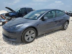 Salvage cars for sale from Copart New Braunfels, TX: 2023 Tesla Model 3