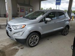 Salvage cars for sale from Copart Fort Wayne, IN: 2020 Ford Ecosport Titanium