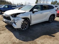 Salvage cars for sale at Bowmanville, ON auction: 2021 Toyota Highlander Hybrid Limited