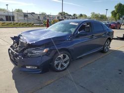 Salvage cars for sale at Sacramento, CA auction: 2018 Honda Accord EX