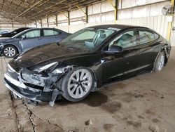 Salvage cars for sale from Copart Phoenix, AZ: 2022 Tesla Model 3