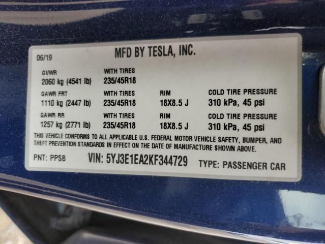 2019 Tesla Model 3