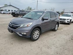 Salvage cars for sale at Pekin, IL auction: 2015 Honda CR-V EXL