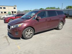 Salvage cars for sale at Wilmer, TX auction: 2017 KIA Sedona LX